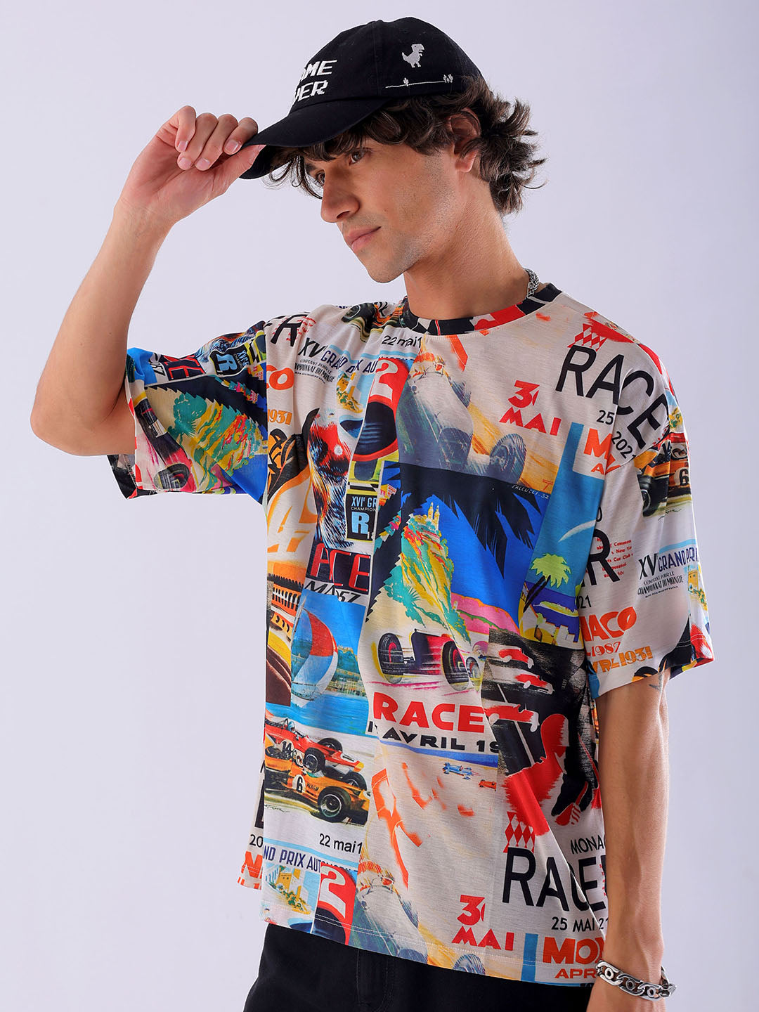 Shop Men's Printed Oversized T-Shirt Online.