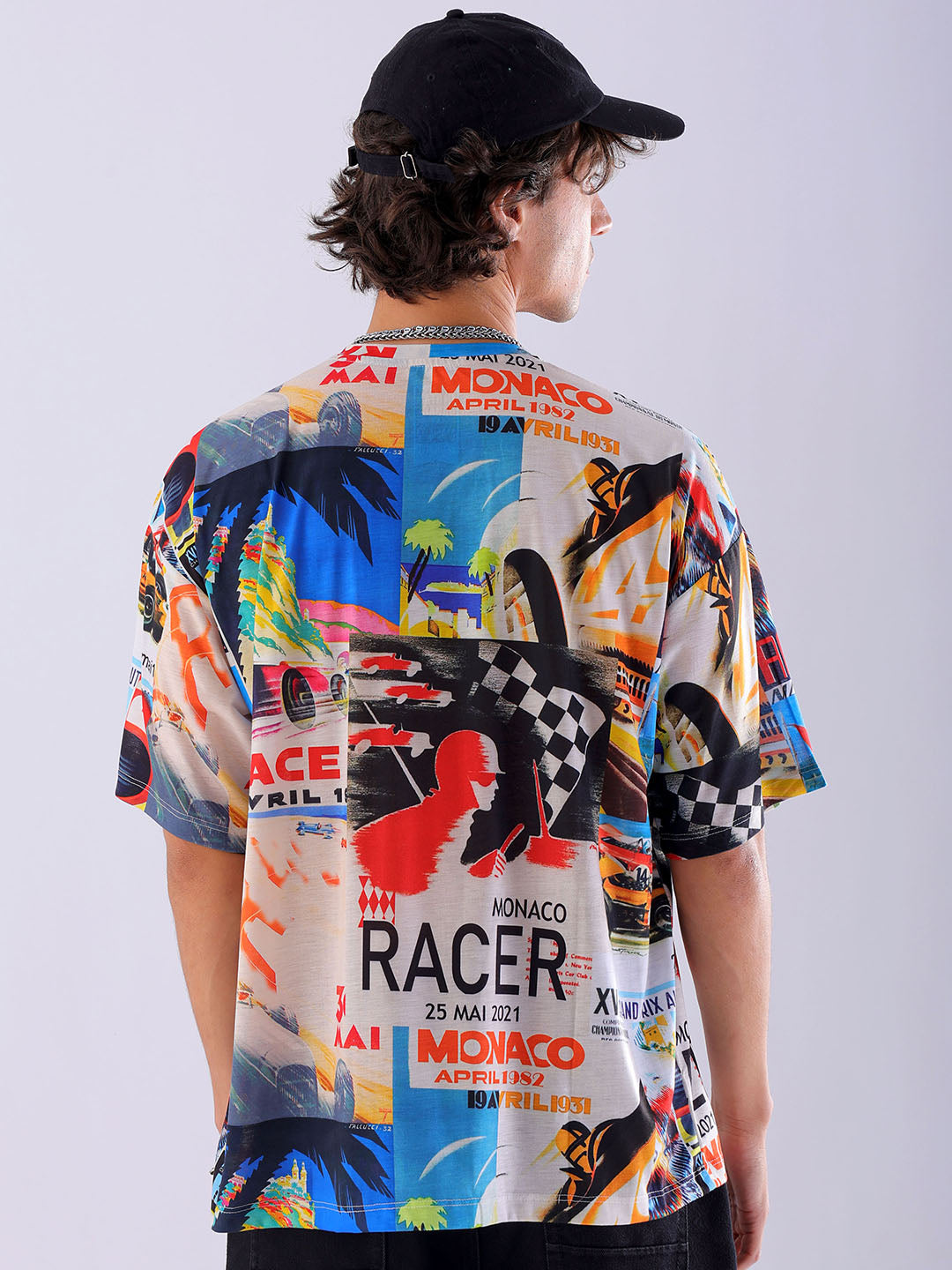 Shop Men's Printed Oversized T-Shirt Online.