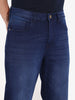 Men's Blue Slim Fit Solid Casual Jeans