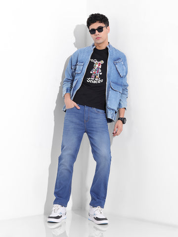 Men's Blue Slim Fit The Eternity Series Jeans