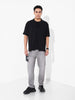 Men's Grey Slim Fit Solid Casual Jeans