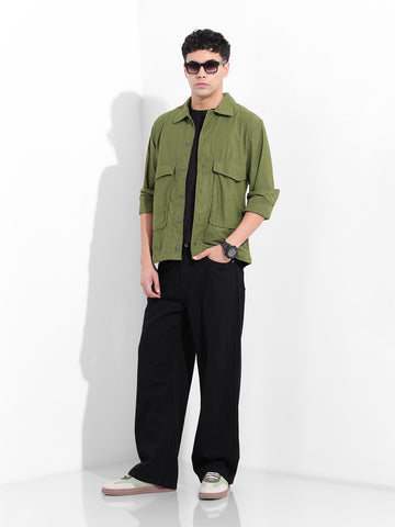Men's Black Baggy Fit The Eternity Series Jeans