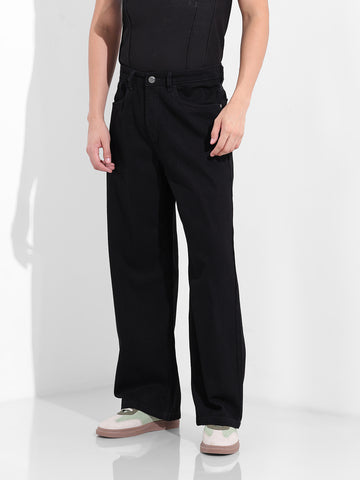 Men's Black Baggy Fit The Eternity Series Jeans