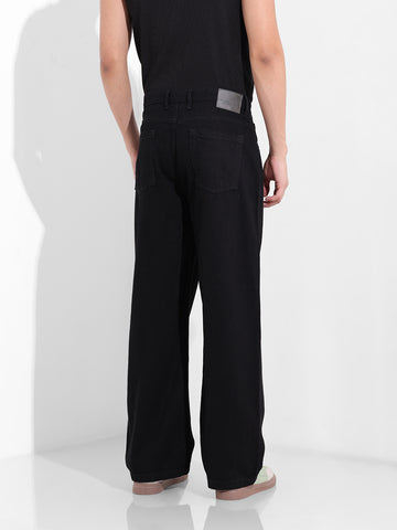 Men's Black Baggy Fit The Eternity Series Jeans