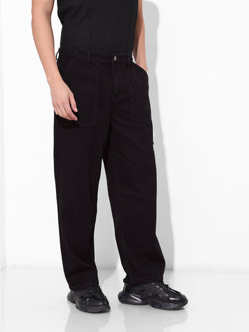 Men's Black Relaxed Fit The Eternity Series Jeans