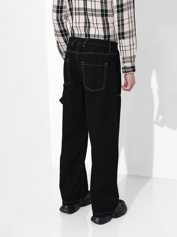 Men's Black Relaxed Fit The Eternity Series Jeans