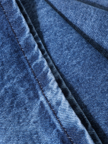 Men's Blue Relaxed Fit Solid Casual Jeans