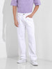 Men's White Relaxed Fit The Eternity Series Jeans