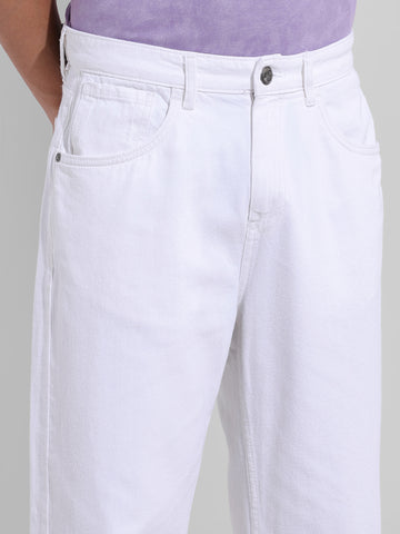 Men's White Relaxed Fit The Eternity Series Jeans