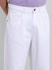 Men's White Relaxed Fit The Eternity Series Jeans