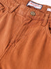 Men's Brown Relaxed Fit Solid Casual Jeans