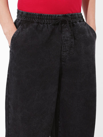 Men's Black Loose Fit The Eternity Series Jeans