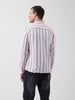 Men's Pink Regular Fit Striped Casual Shirt