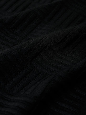 Men's Black Regular Fit Casual Solid Shacket