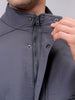 Men's Slim Fit Solid Zipperper Quilted Jacket