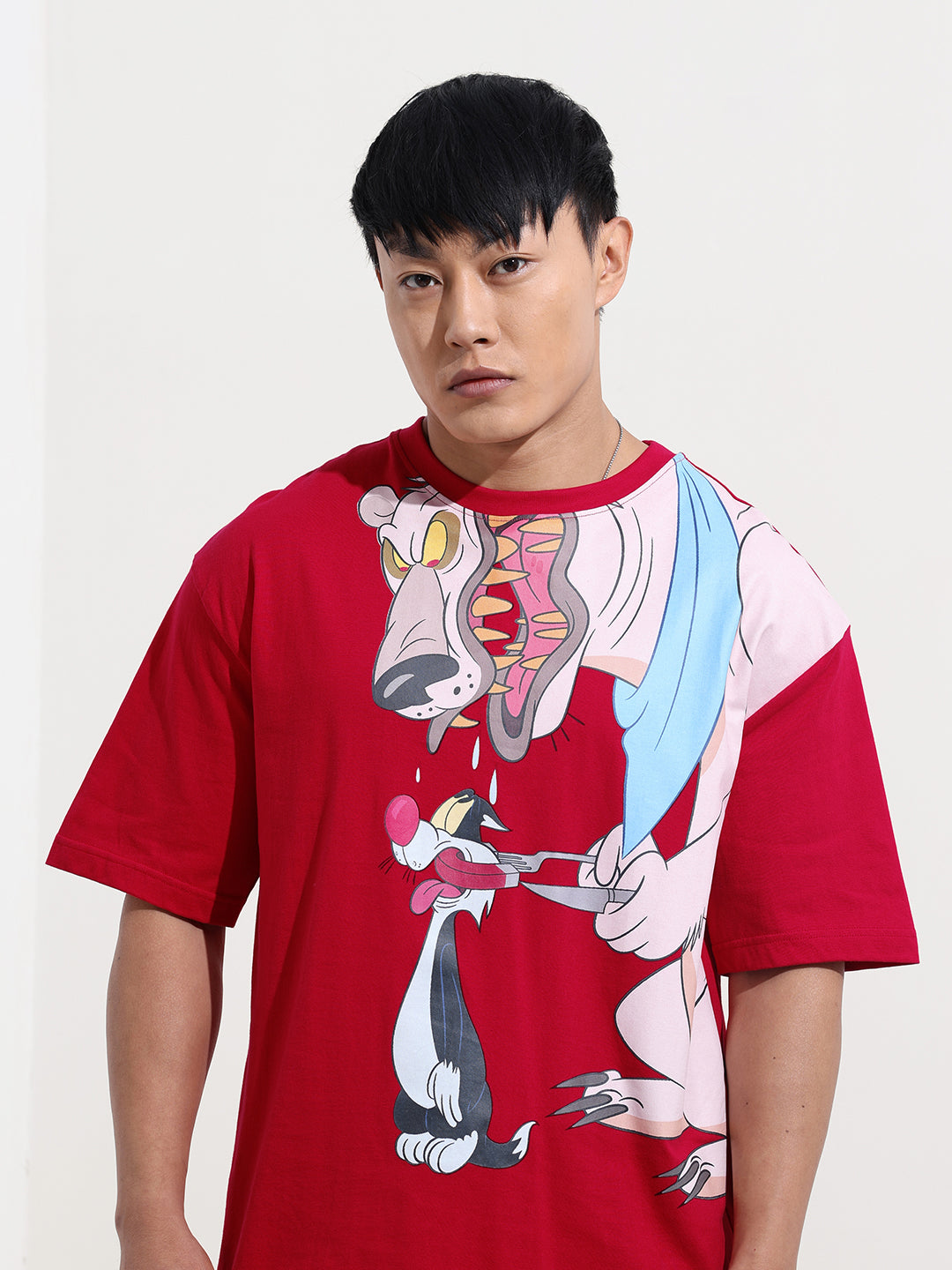 Men's Printed Applique Boxy T-shirt
