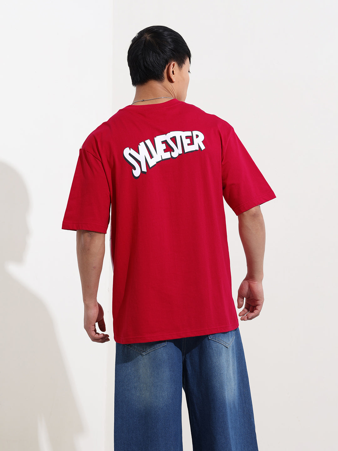 Men's Printed Applique Boxy T-shirt