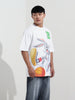 Men's White Boxy Fit Bugs Bunny Character Merchandise T-Shirt