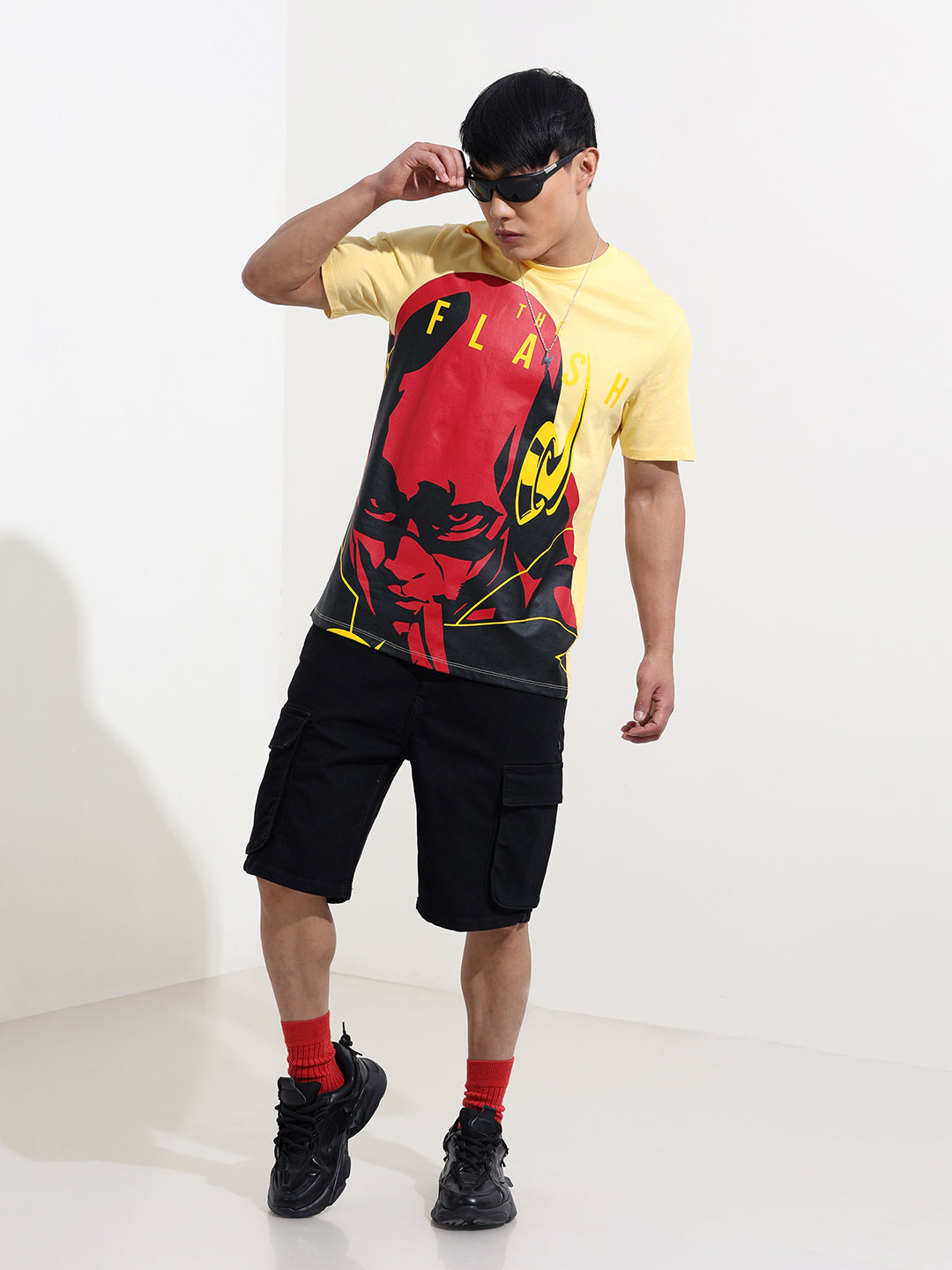 Men's Printed Applique Slim Fit T-shirt