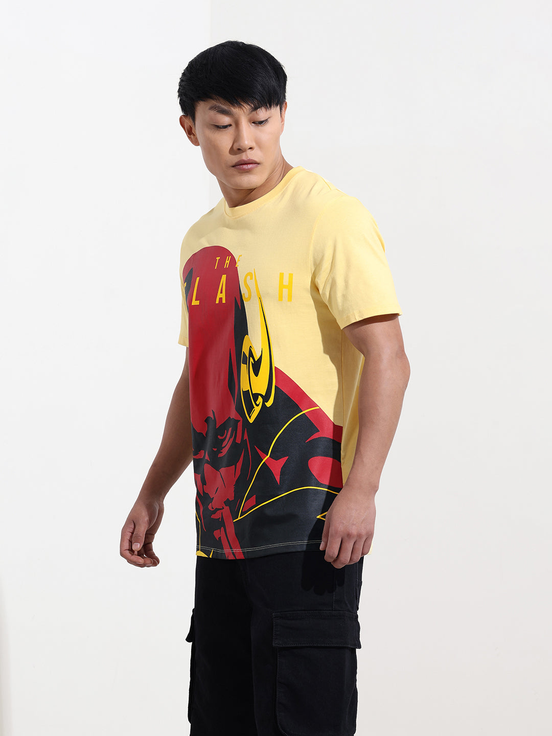 Men's Printed Applique Slim Fit T-shirt