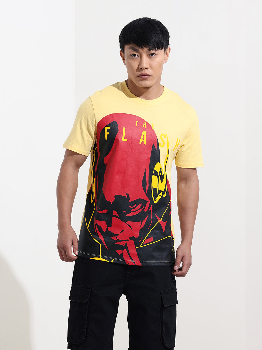 Men's Printed Applique Slim Fit T-shirt
