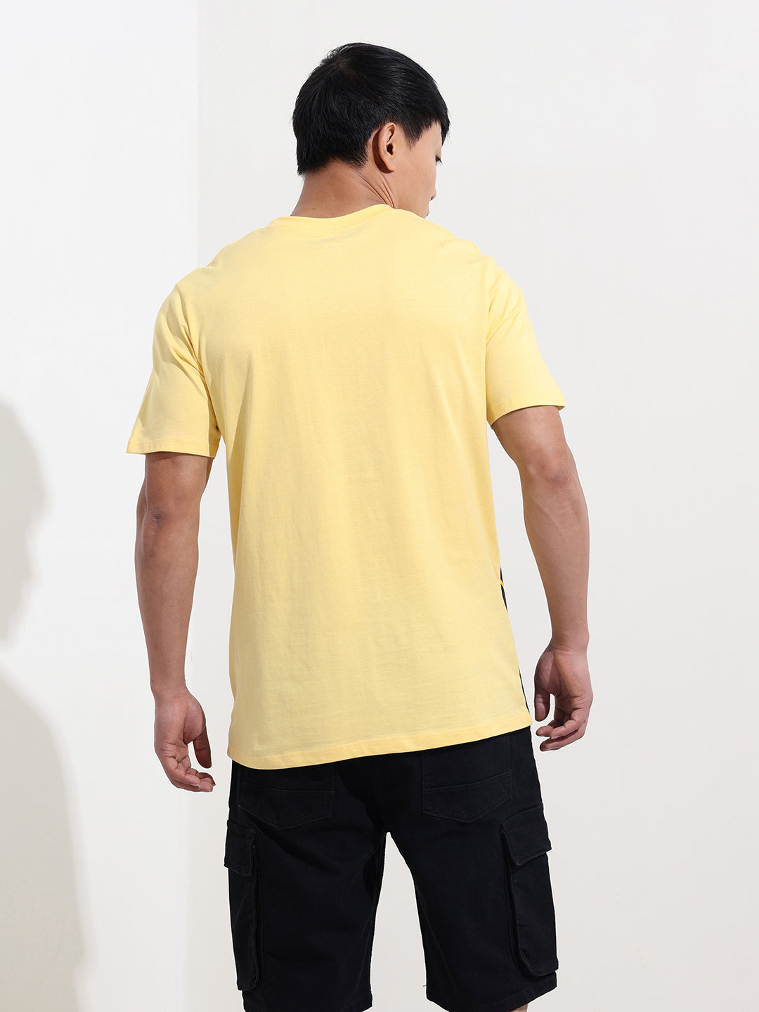 Men's Printed Applique Slim Fit T-shirt