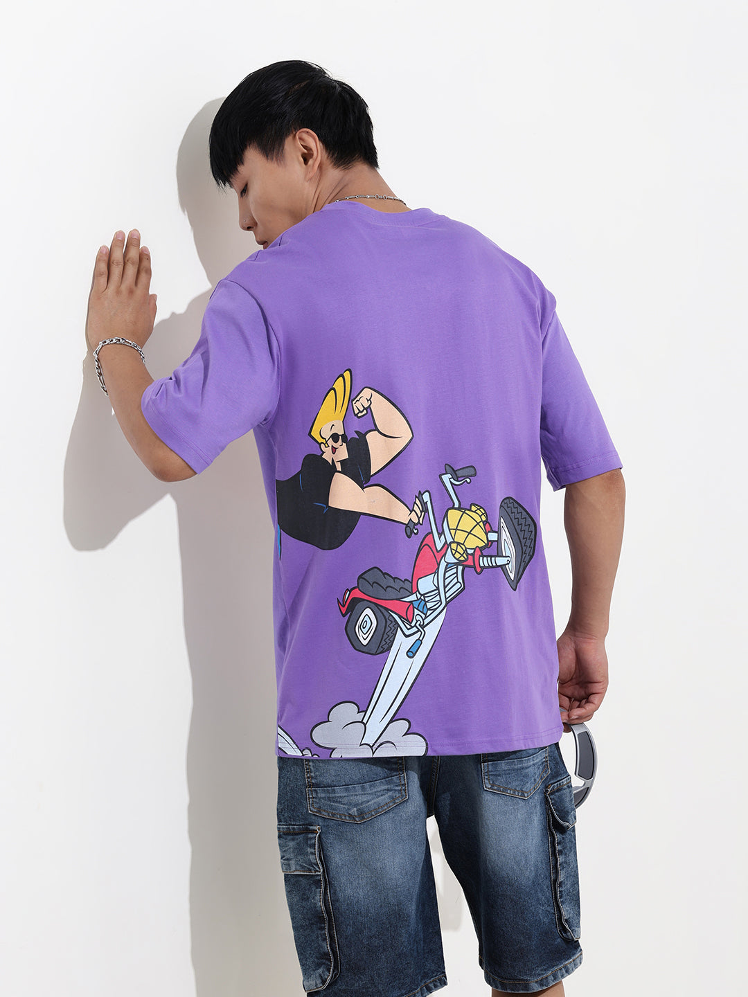 Men's Printed Raw Edge Boxy T-shirt