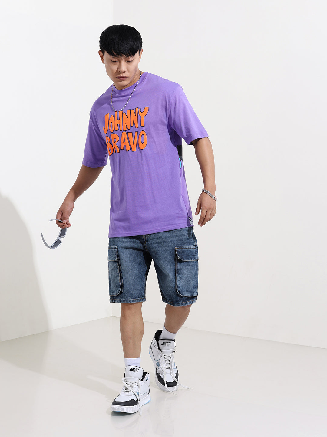 Men's Printed Raw Edge Boxy T-shirt