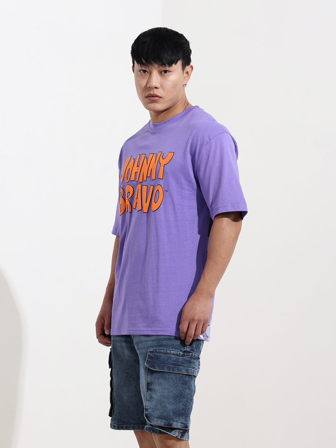 Men's Printed Raw Edge Boxy T-shirt