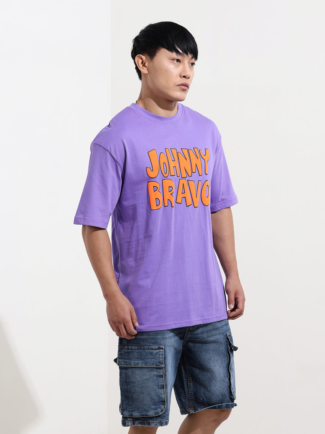 Men's Printed Raw Edge Boxy T-shirt