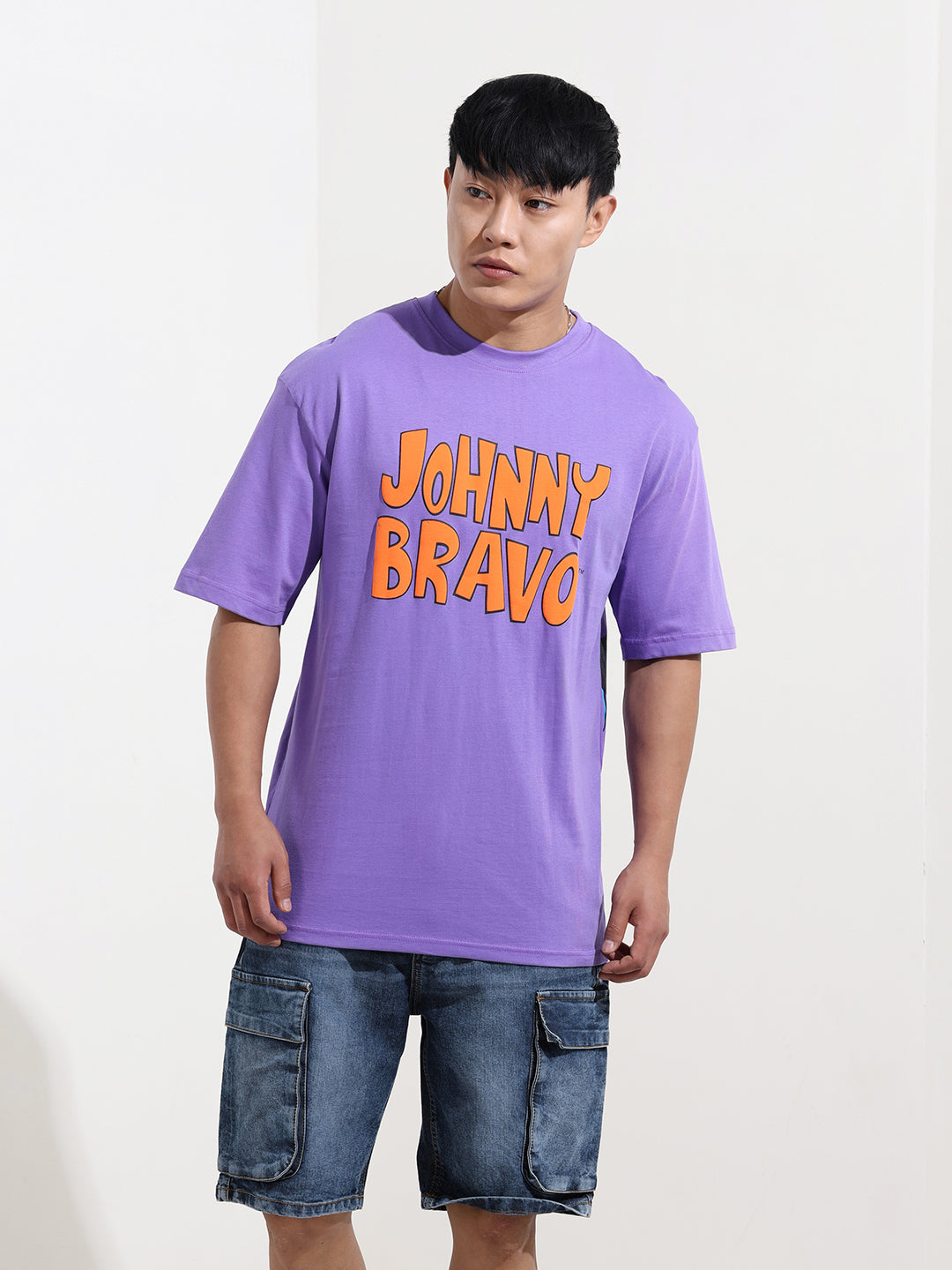 Men's Printed Raw Edge Boxy T-shirt