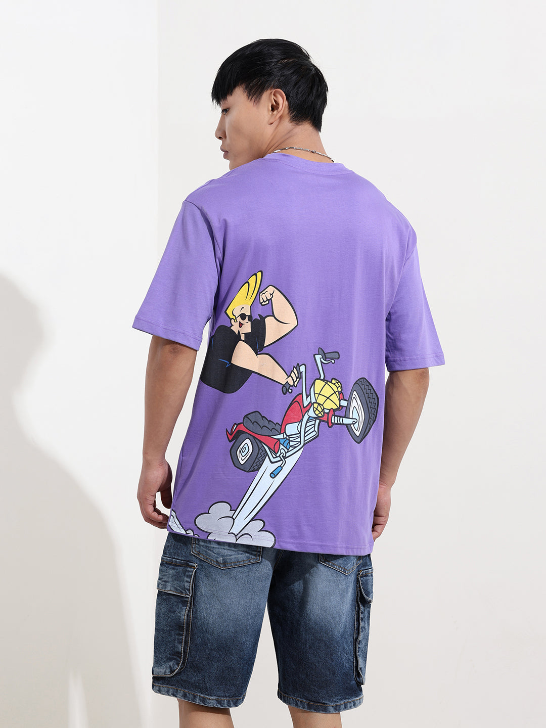 Men's Printed Raw Edge Boxy T-shirt