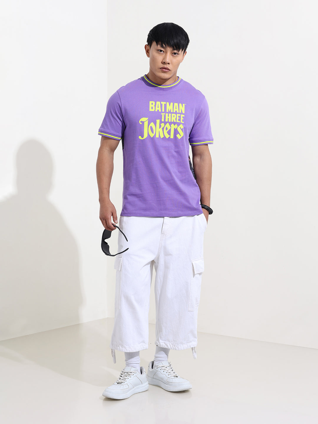 Men's Joker Typography Printed Round Neck Cotton's Slim Fit T-shirt