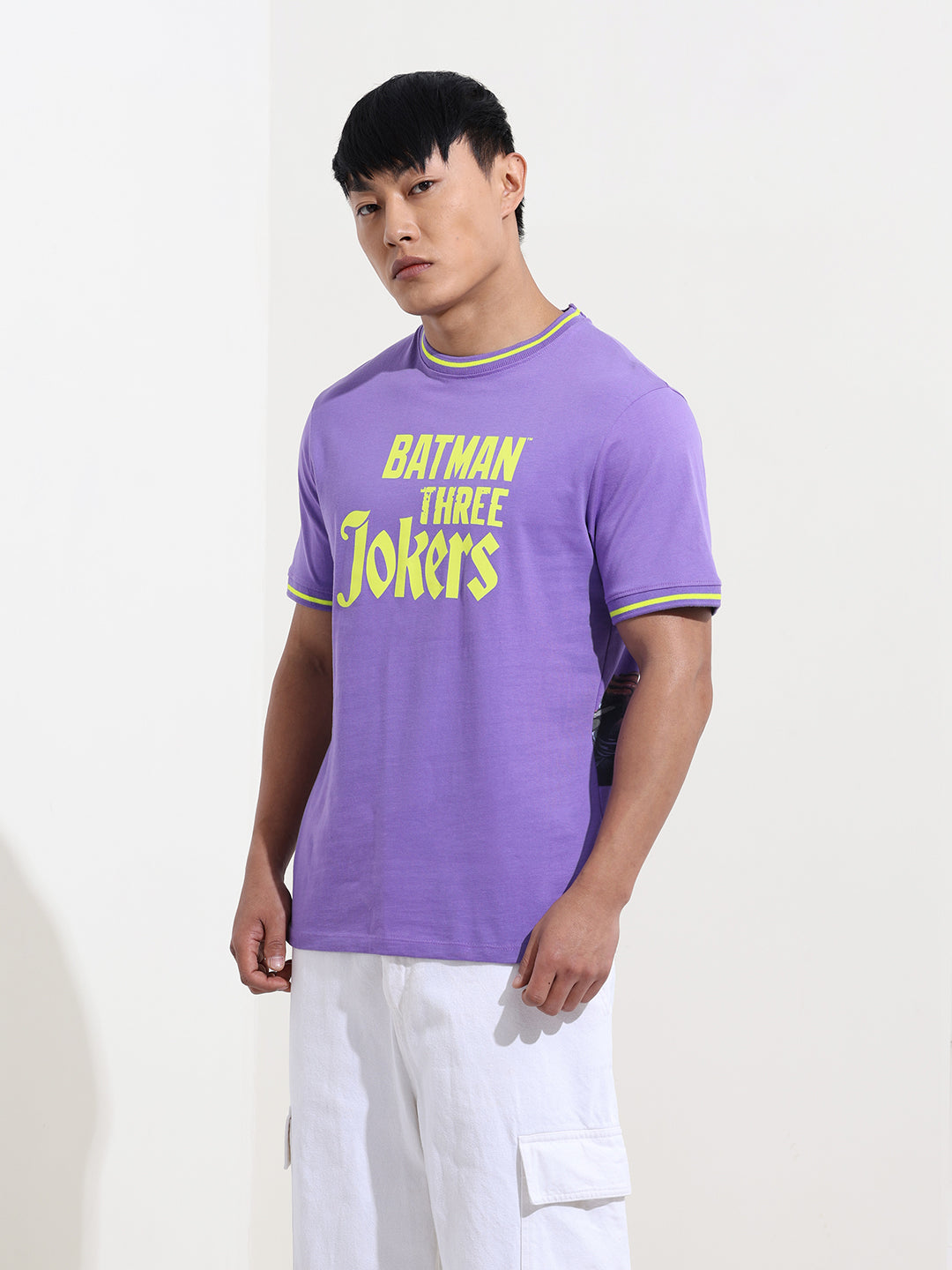 Men's Joker Typography Printed Round Neck Cotton's Slim Fit T-shirt