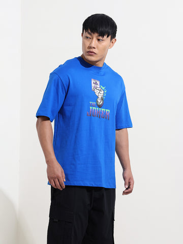 Men's Joker Graphic Printed Round Neck Cotton's Relaxed Fit T-shirt