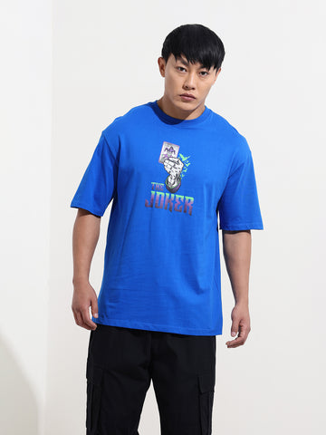 Men's Joker Graphic Printed Round Neck Cotton's Relaxed Fit T-shirt