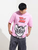 Men's Printed Pockets Boxy T-shirt
