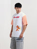 Men's Printed Applique Boxy T-shirt