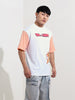 Men's Printed Applique Boxy T-shirt