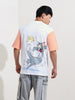 Men's Printed Applique Boxy T-shirt