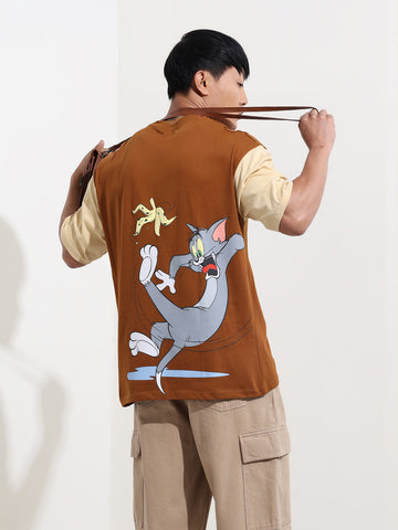 Men's Printed Pockets Boxy T-shirt