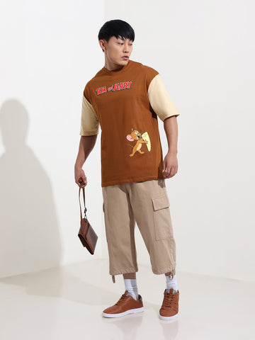 Men's Printed Pockets Boxy T-shirt