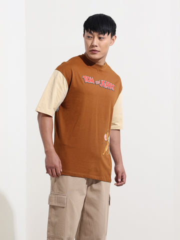 Men's Printed Pockets Boxy T-shirt