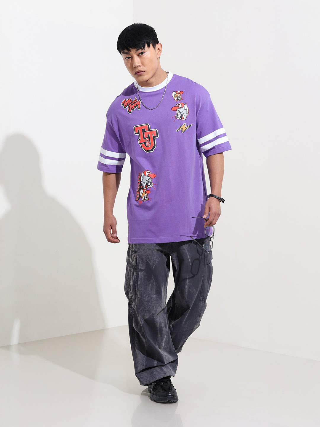Men's Printed Applique T-shirt