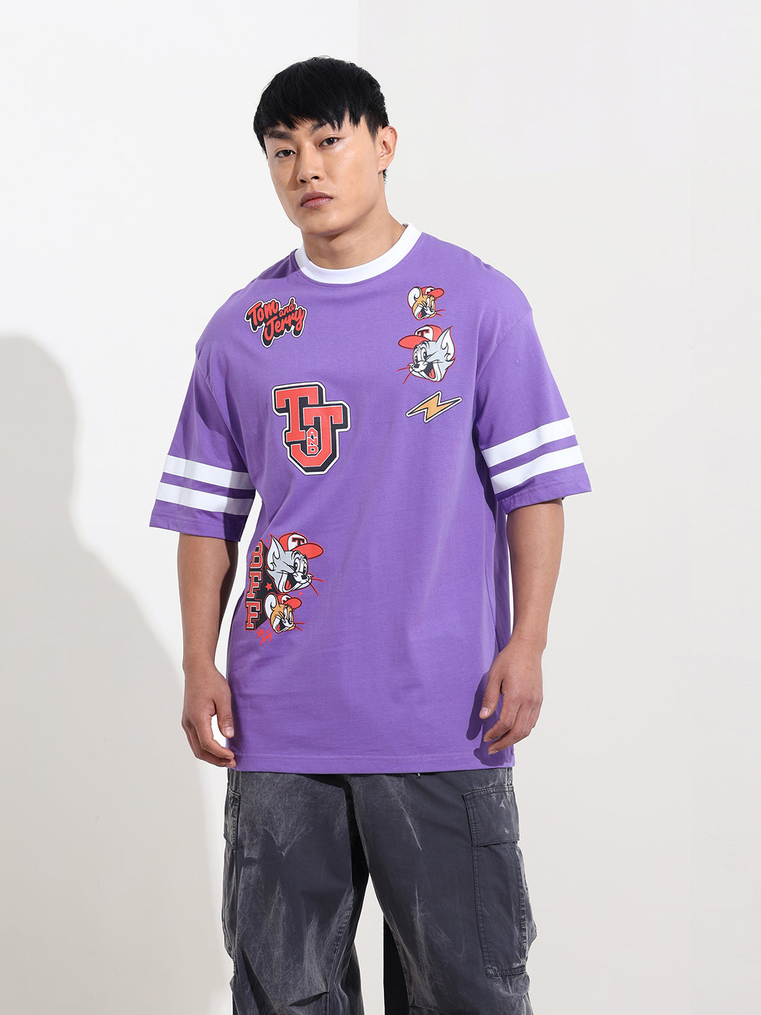 Men's Printed Applique T-shirt
