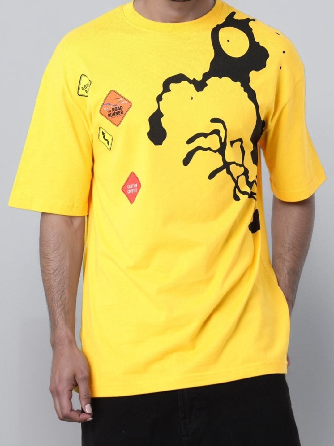 Men's Printed Pockets Boxy T-shirt