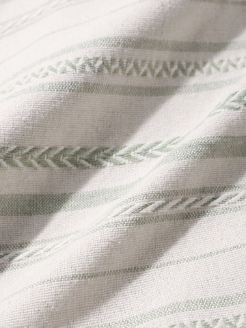 Men's Green Boxy Fit Resort Wear Textured Shirt