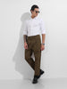 Men's White Regular Fit Textured Party Wear Shirt