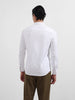 Men's White Regular Fit Textured Party Wear Shirt