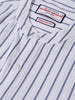 Men's Blue Regular Fit Striped Casual Shirt